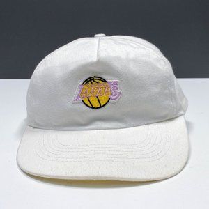 Los Angeles Lakers Vintage 90s NBA Universal White Embroidery Hat Snapback Cap